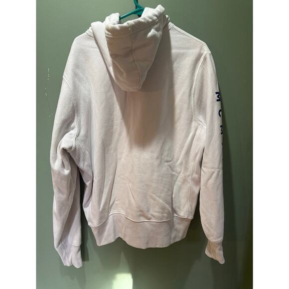 Champion RWSS reverse weave white hoodie sweatshirt L - Picture 2 of 8